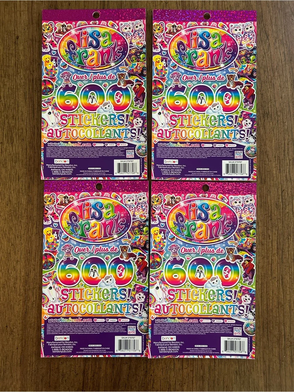 Lisa Frank Stickers - Bundle includes 4!